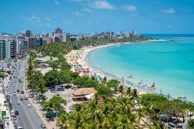 Apartamento Beira-Mar Top na Pajuçara - Maceió Exterior foto